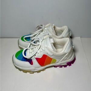 Kurt Geiger White Multicolor Kids Sneakers
